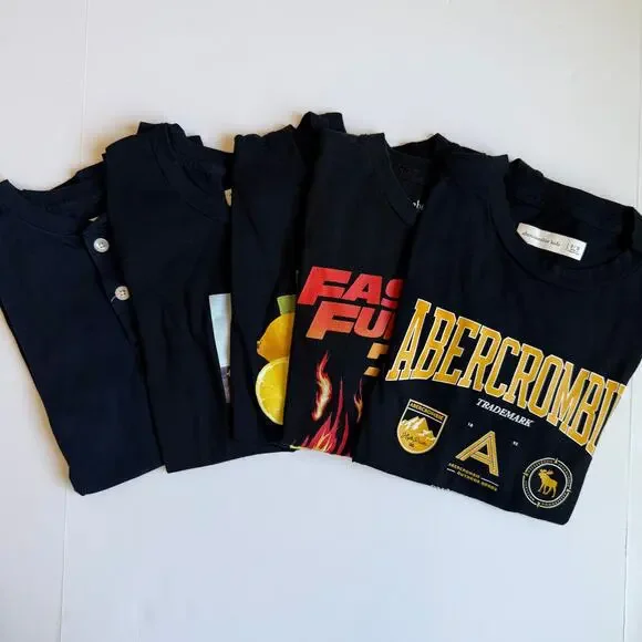 Abercrombie Kids Graphic Tee Bundle 9/10 - Picture 2 of 13